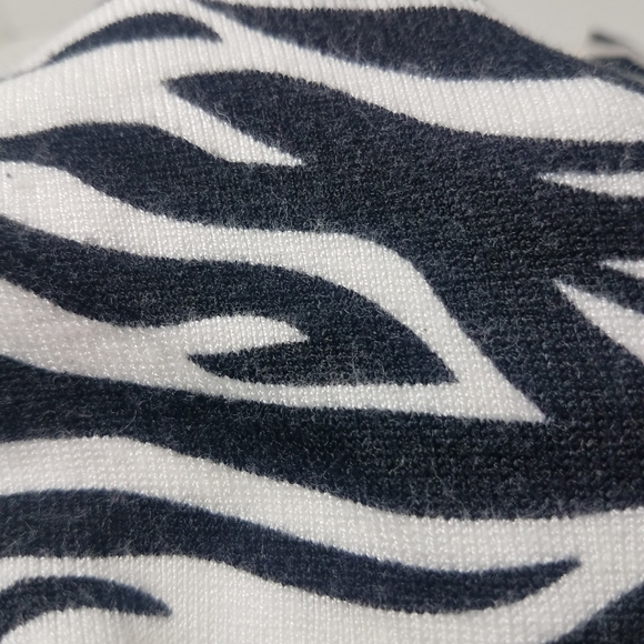 Say What Zebra Button Down Caridgan Sweater - Picture 5 of 6